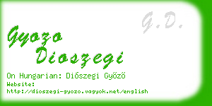 gyozo dioszegi business card